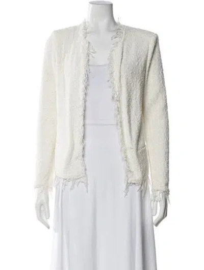 Pre-owned Iro Open Front Sweater In Neutral