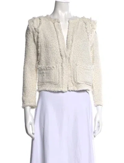 Pre-owned Iro Open Front Sweater In Neutral