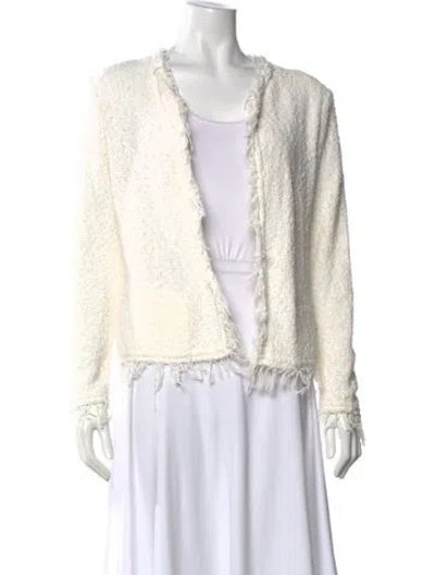 Pre-owned Iro Open Front Sweater In Neutral