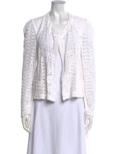 Pre-owned Iro Open Front Sweater In Neutral