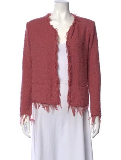 Pre-owned Iro Open Front Sweater In Pink