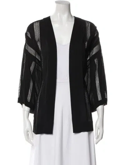 Pre-owned Iro Open Front Sweater W/ Tags In Black