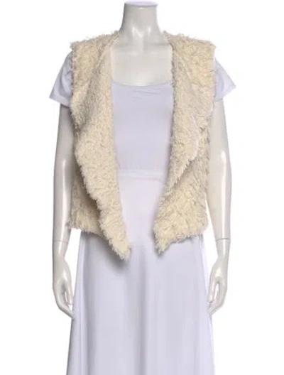 Pre-owned Iro Open Front Sweater In White