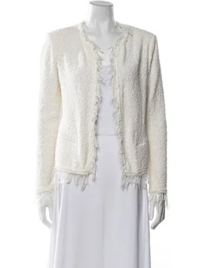 Pre-owned Iro Open Front Sweater In White
