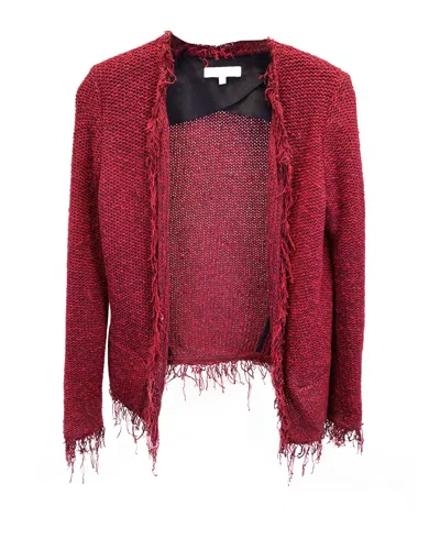 IRO IRO OPEN JACKET IN RED COTTON