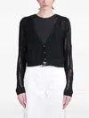 Iro Luna Cardigan In 黑色