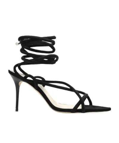 Iro Open-toed High-heeled Sandals In Black