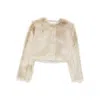 Iro Lamb-fur Cropped Jacket In Neutral