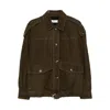 Iro Long-sleeved Casual Jacket In Green