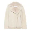 Iro Shearling Jacket In Neutrals/white