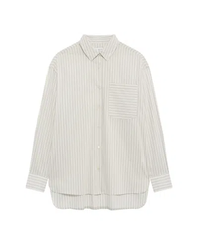 Iro Oversized Striped Shirt In Neutral