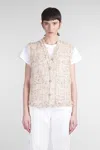 Iro Ozya Casual Jacket In Beige Polyester In Beige