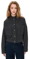 Iro Pabli Jacket Charcoal In Charcoal