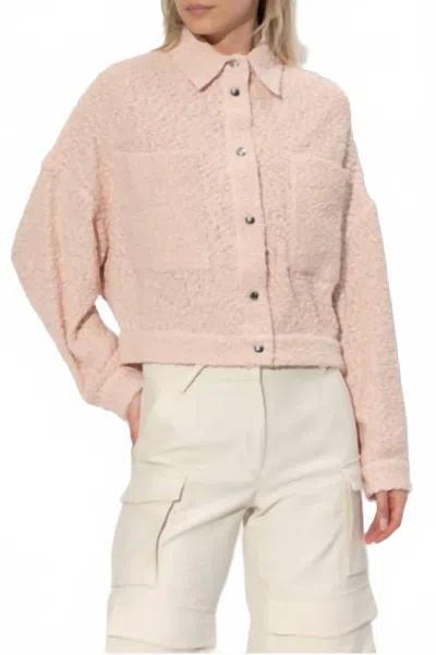 IRO PABLI JACKET IN BLUSH PINK