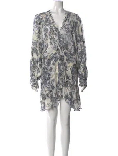 Pre-owned Iro Paisley Print Mini Dress In Neutrals