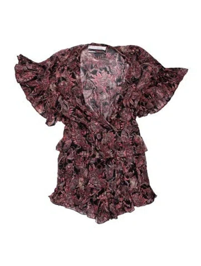 Pre-owned Iro Paisley Print Mini Dress In Red