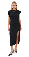 Iro Paloma Dress Black In Black
