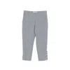 Iro Aqua Button-embellished Trousers In Gray