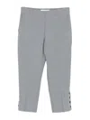 Iro Aqua Button-embellished Trousers In Gray