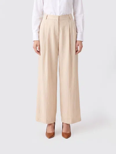 Iro Pants Woman Color Natural In Brown