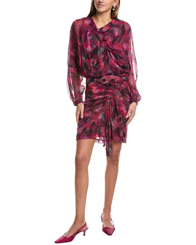 Iro Paolina Silk-blend Mini Dress In Multi