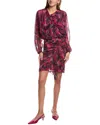 Iro Paolina Silk-blend Mini Dress In Multi