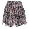 Iro Paris Megan Printed Ruffle Mini Skirt In Multicolor Viscose In Multi