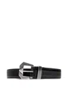 Iro Stitching Detail Belt In Black