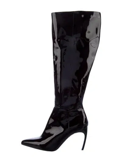 Pre-owned Iro Patent Leather Boots In Brown