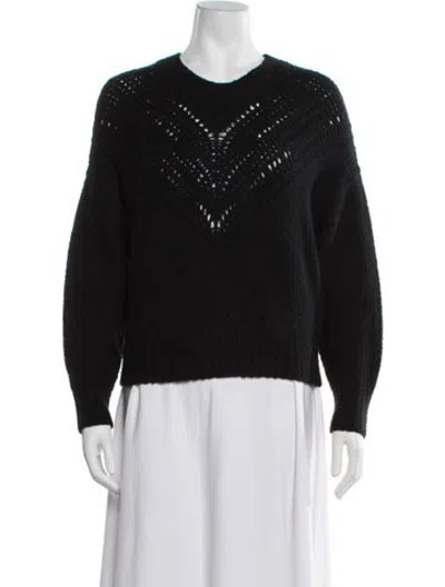 Pre-owned Iro Patterned Crew Neck Sweater In Black