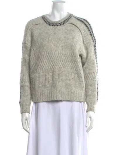 Pre-owned Iro Patterned Crew Neck Sweater In Grey