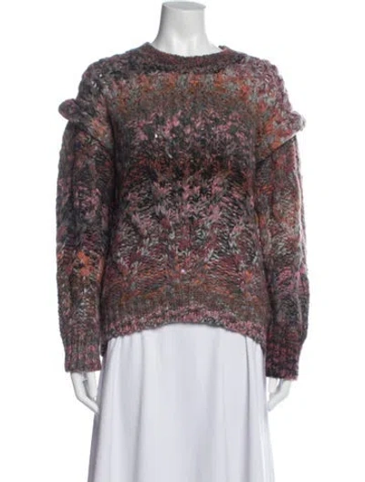 Pre-owned Iro Patterned Crew Neck Sweater In Multi
