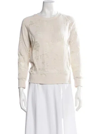 Pre-owned Iro Patterned Crew Neck Sweater In Neutrals