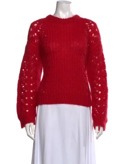 Pre-owned Iro Patterned Crew Neck Sweater In Red