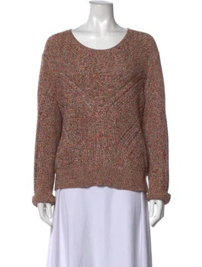 Pre-owned Iro Patterned Crew Neck Sweater In Red