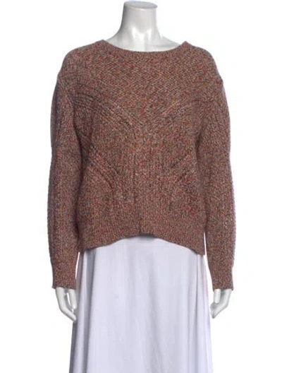 Pre-owned Iro Patterned Crew Neck Sweater In Yellow