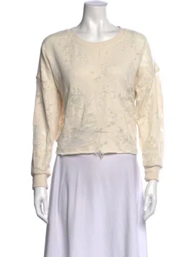 Pre-owned Iro Patterned Crew Neck Sweatshirt In Neutral