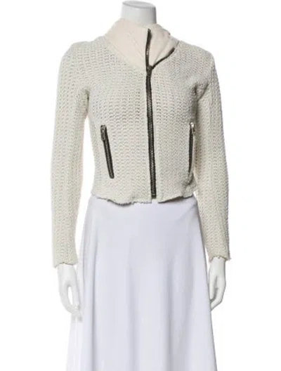 Pre-owned Iro Patterned Evening Jacket In White