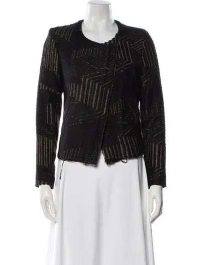 Pre-owned Iro Patterned Jacket In Black