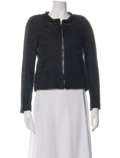 Pre-owned Iro Patterned Jacket In Black