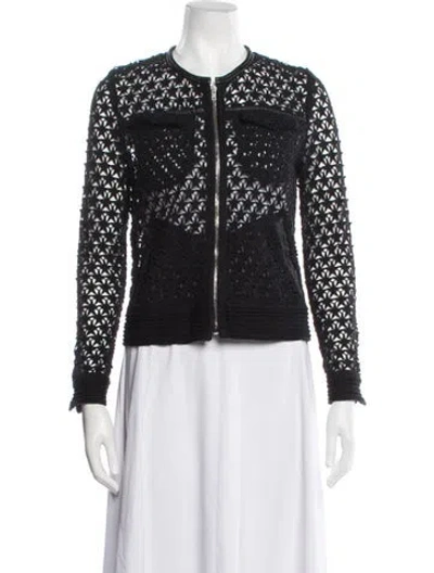 Pre-owned Iro Patterned Jacket In Black