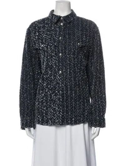 Pre-owned Iro Patterned Jacket In Black