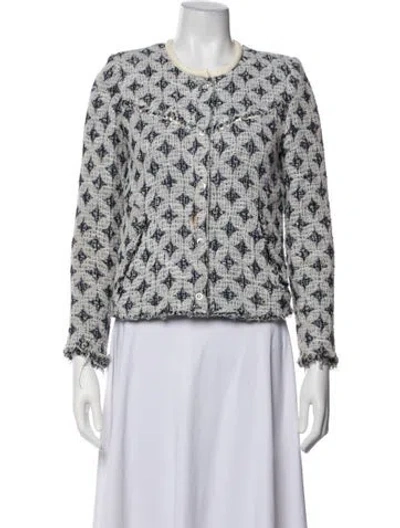 Pre-owned Iro Patterned Jacket In Black/white