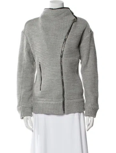 Pre-owned Iro Patterned Jacket In Gray