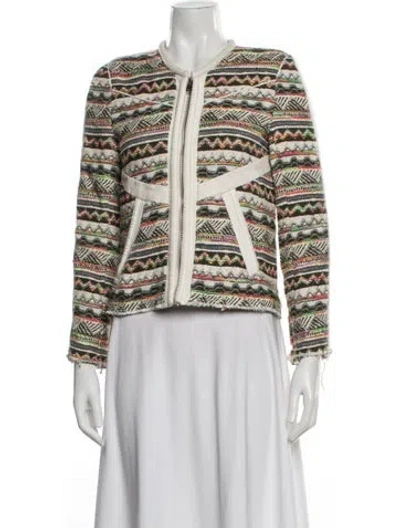 Pre-owned Iro Patterned Jacket In Neutral