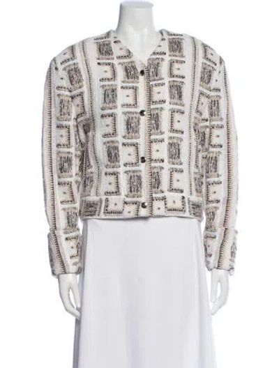 Pre-owned Iro Patterned Jacket In Neutral