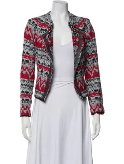Pre-owned Iro Patterned Jacket In Red