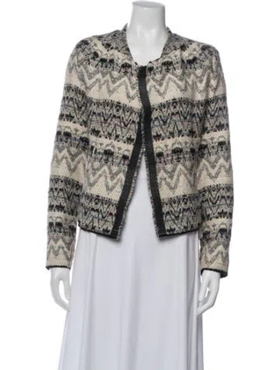 Pre-owned Iro Patterned Jacket In White