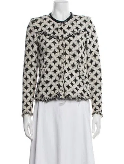 Pre-owned Iro Patterned Jacket In White