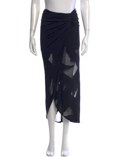 Pre-owned Iro Patterned Long Skirt In Blue